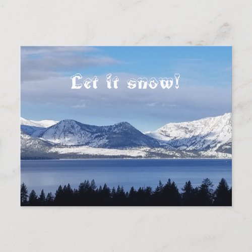 Let it Snow Holiday Postcard