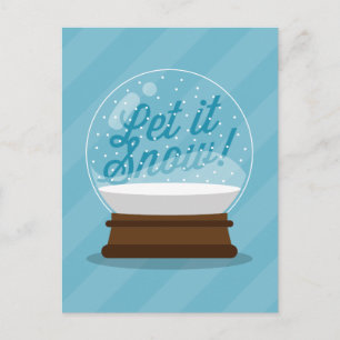 LET IT SNOW Holiday Snowglobe