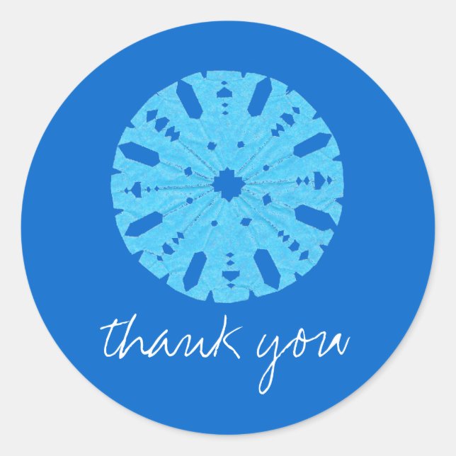 Let It Snow holiday thank-you sticker (Front)