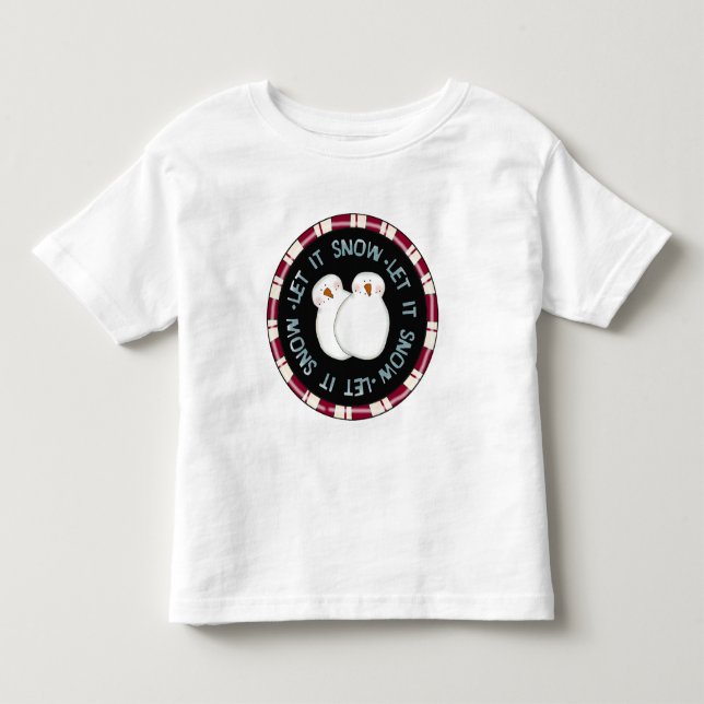 Let it Snow Holiday Tshirts and Gifts (Front)