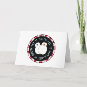 Let it Snow Holiday Tshirts and Gifts Card