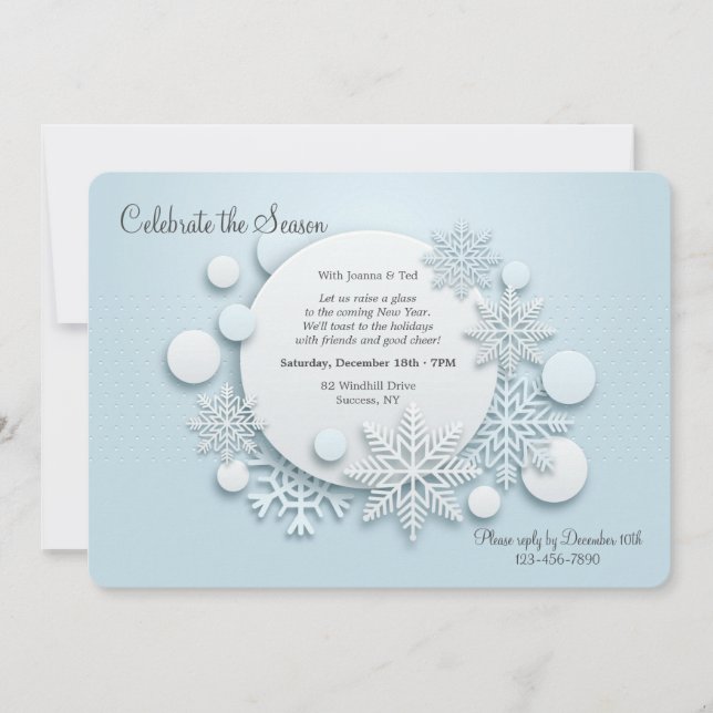 Let It Snow Invitation (Front)