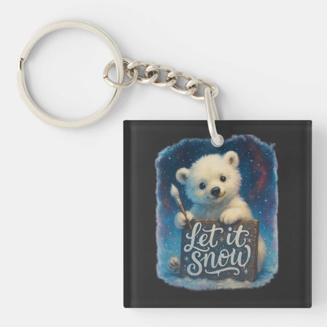 Let It Snow Keychain (Front)