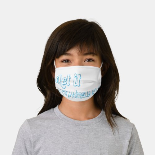 Let it snow kids cloth face mask