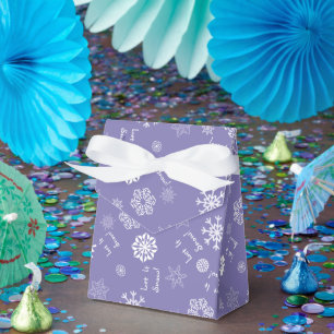 Let It Snow Lavender Favor Boxes