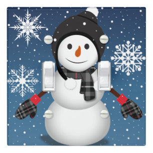 Let It Snow Light Switch Cover