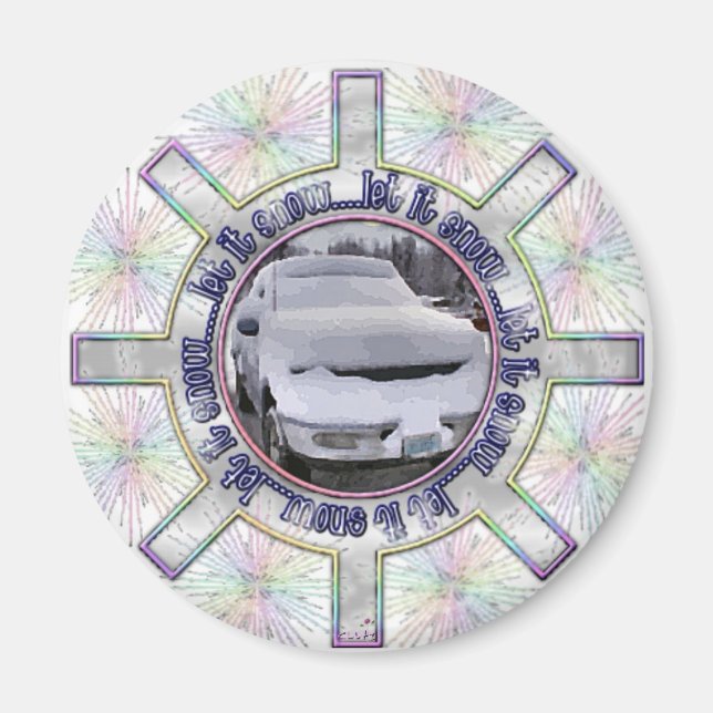 Let It Snow Magnet (Front)