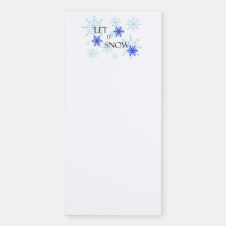 "Let it Snow" Magnetic Notepad