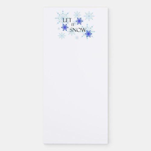 Let it Snow Magnetic Notepad