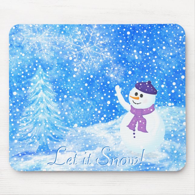 Let it Snow Mousepad (Front)