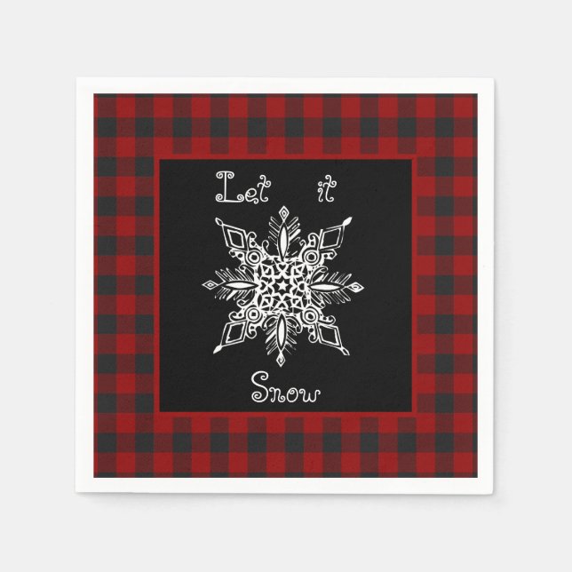 Let it snow  napkins (Front)