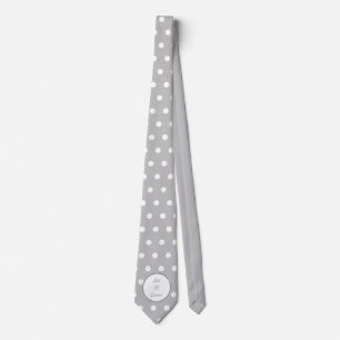 Let It Snow Neck Tie (Gray & White)