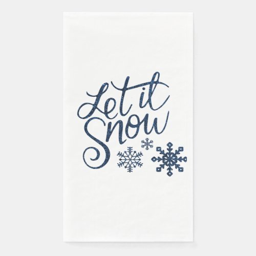 Let It Snow Paper Guest Towels