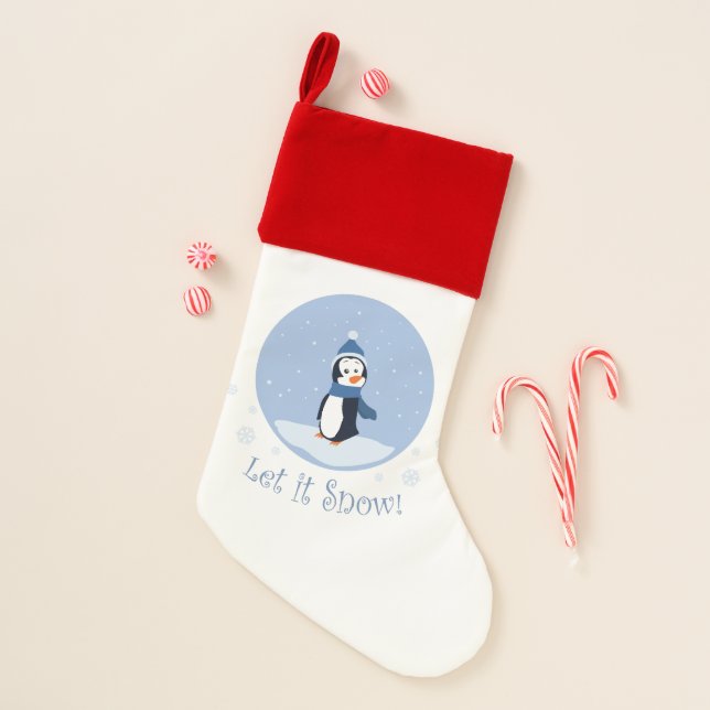 Let It Snow! (Penguin) Christmas Stocking (Front)