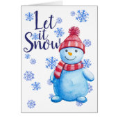 Let it Snow Personalized Photo Christmas (Front)