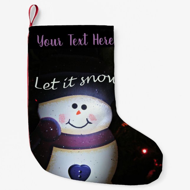 Let It Snow Personalized Stocking (Front)