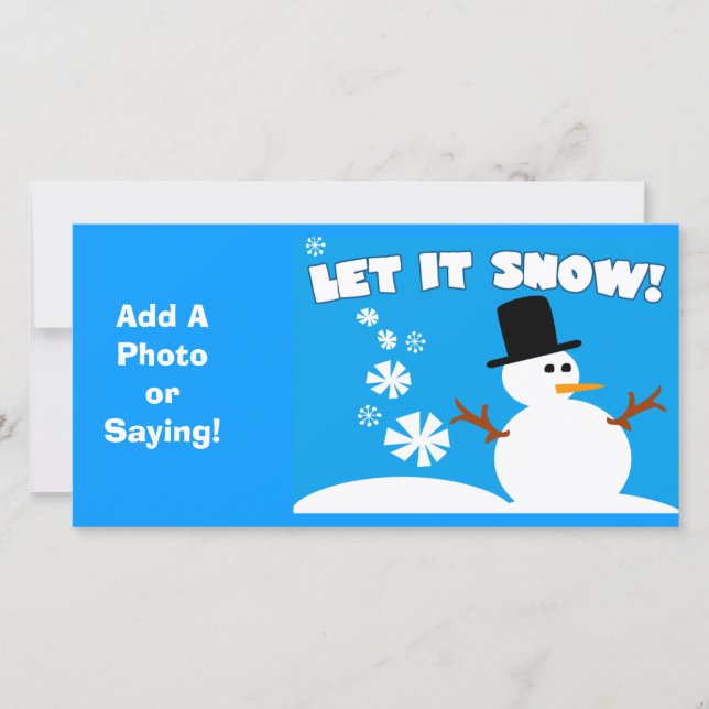 Let It Snow Photo Card (Front)