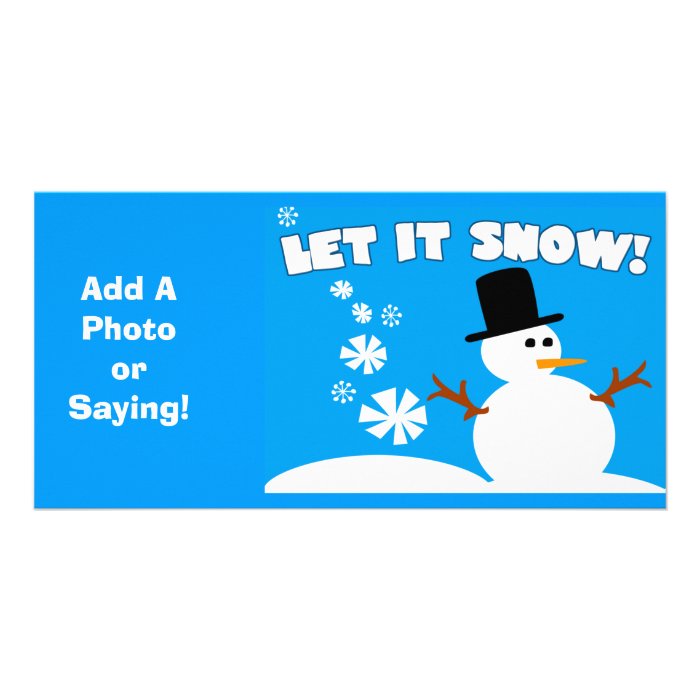 Let It Snow Photo Card