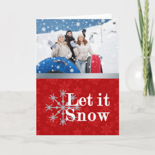 Let It Snow Photo Christmas Card