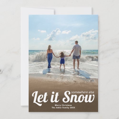Let it Snow Photo Christmas  Card