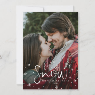 Let It Snow Photo Christmas Cards
