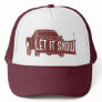 Let it Snow Pickup Truck with Snowplow Trucker Hat