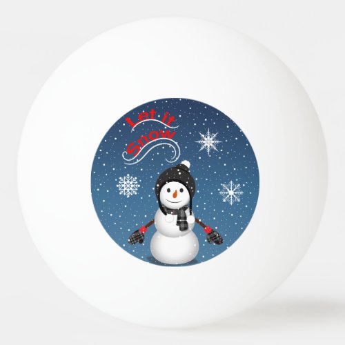 Let It Snow  Ping Pong Ball