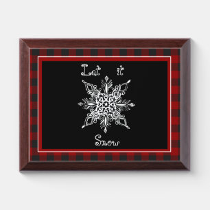Let it snow Plaque