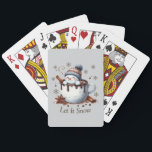 Let It Snow Playing Cards<br><div class="desc">Nice Let It Snow Playing Cards.</div>