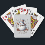 Let It Snow Playing Cards<br><div class="desc">Nice Let It Snow Playing Cards.</div>