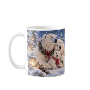 Let It Snow Polar Bear Christmas Mug