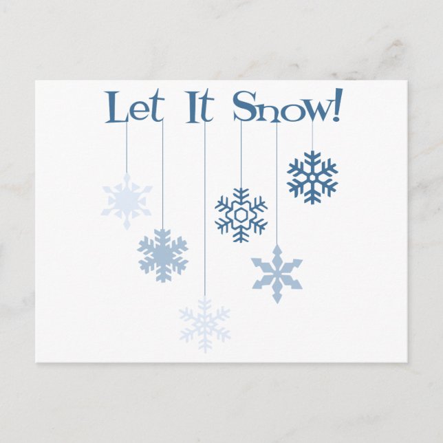 Let It Snow Postcard (Front)