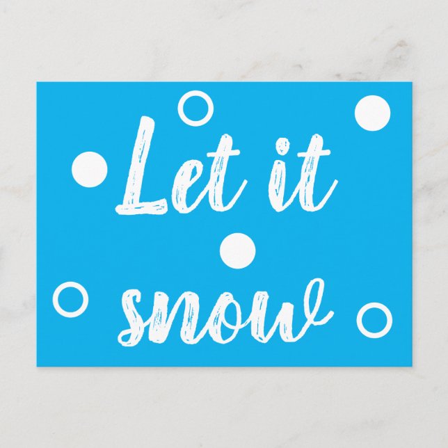 Let it snow postcard (Front)