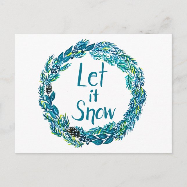 Let It Snow Postcard (Front)