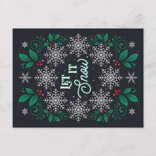 Let It Snow Postcard