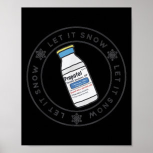 Let It Snow Profol Crna Nurse Anesthetist Er Ed Nu Poster