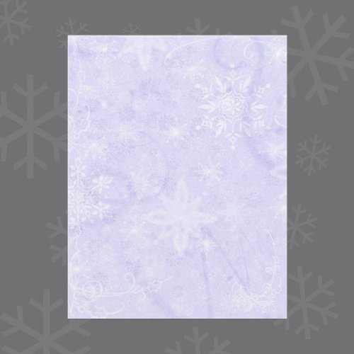 Let It Snow Purple Scrapbook Paper