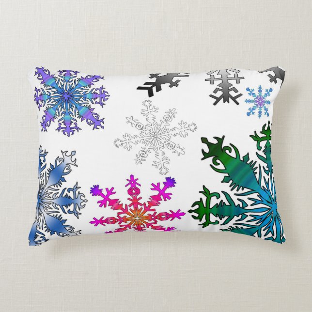 "Let It Snow" Rectangle Pillow (Front)