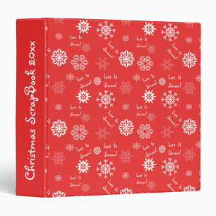 Let It Snow Red Binder