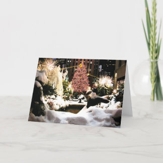 Let it Snow Rockefeller Center Christmas Tree Card