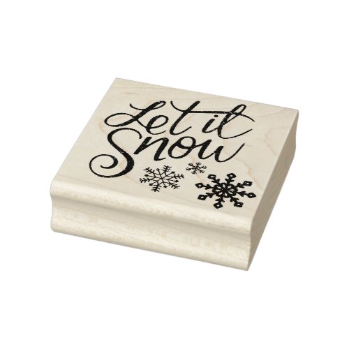 Let it Snow Rubber Stamp