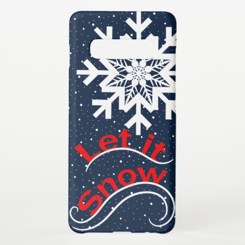 Let It Snow Samsung Galaxy S10 Case