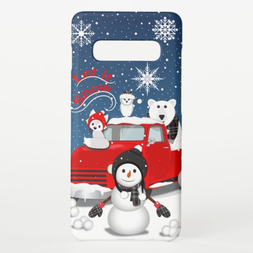 Let It Snow Samsung Galaxy S10 Case