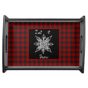 Let it snow serving tray