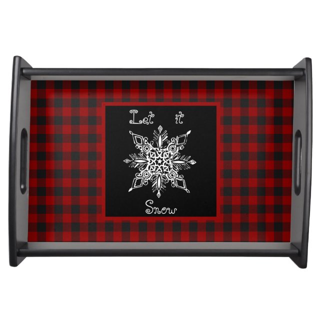 Let it snow serving tray (Front)