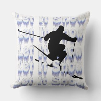 Let It Snow Skier Decorative