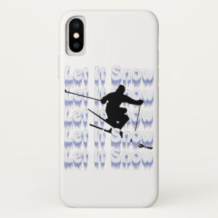 Let It Snow Skier iPhone Case