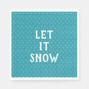Let It Snow, Snowflake Napkins