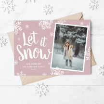 Let It Snow | Snowflake Photo Overlay
