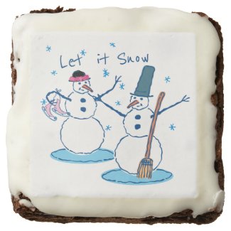 Let it Snow Snowlady & Her Snowman 2 Brownie